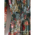 Women's Long Sleeve Chiffon Print Dress